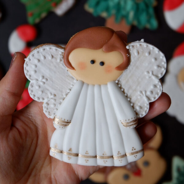 Christmas Angel Cookies - Mara Cookies