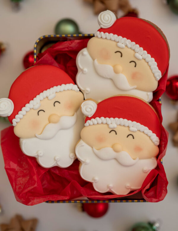 Santa Claus Christmas Cookies - Mara Cookies