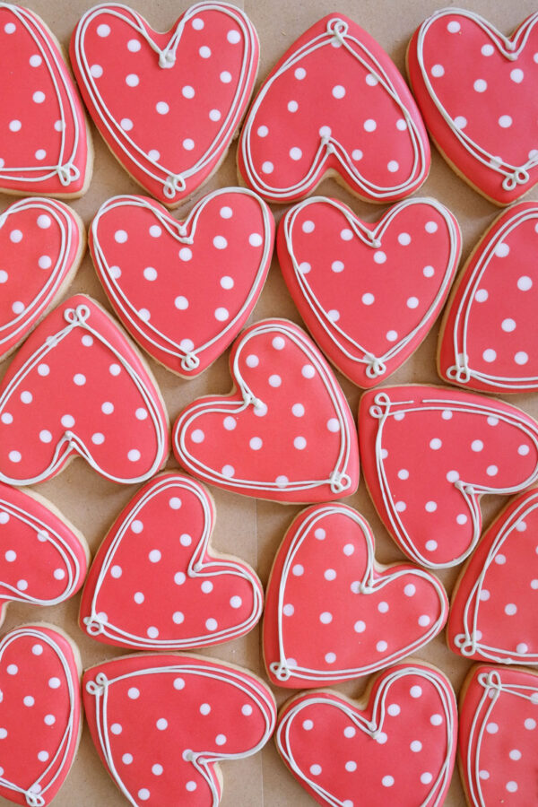 Valentine Heart Cookies - Mara Cookies