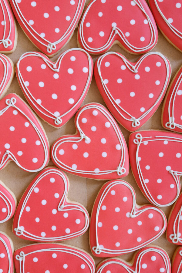 Valentine Heart Cookies - Mara Cookies