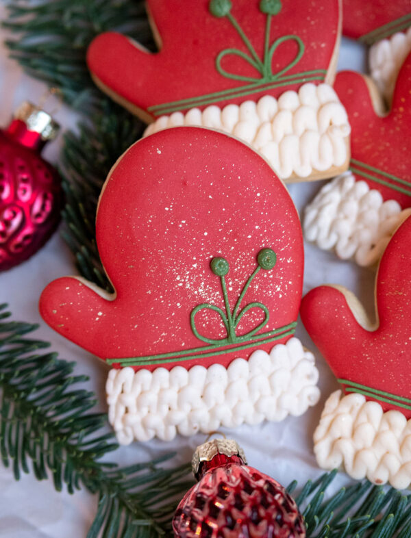 Gloves Cookies - Christmas Cookies - Mara Cookies